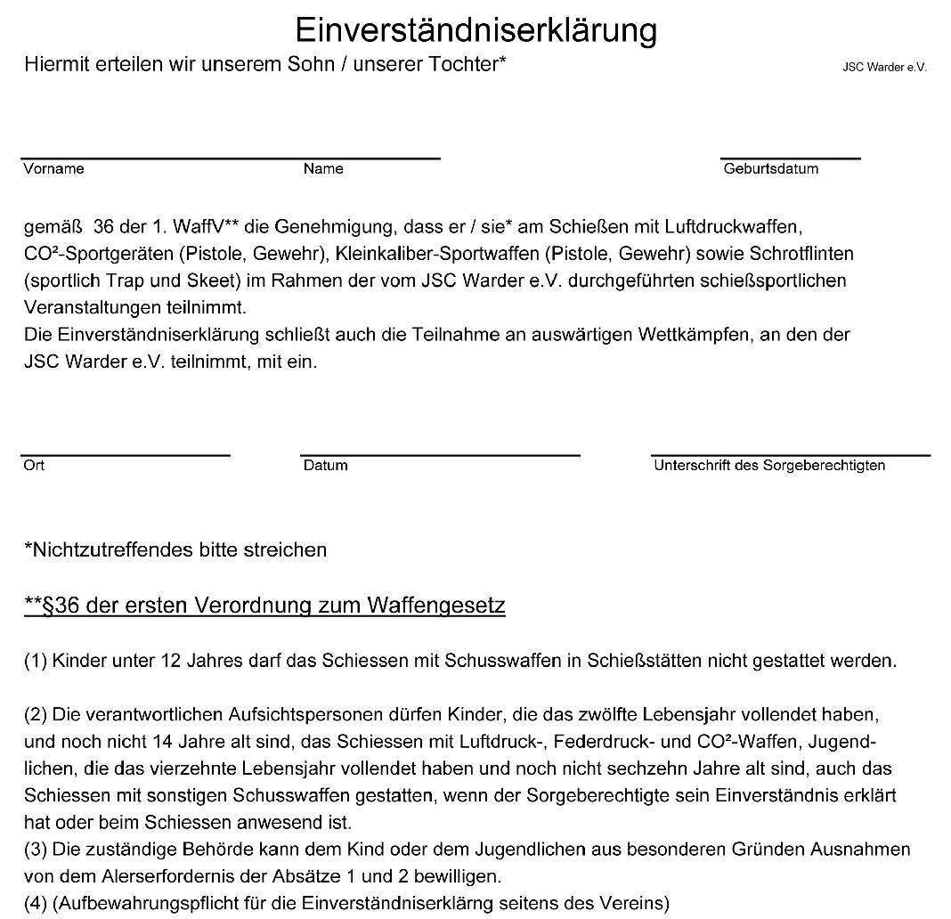 Aufnahmeantrag JSC-2